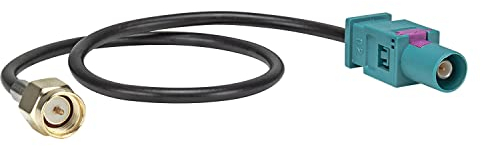 tomzz Audio 1500-035 Fakra (M) Antennenadapter Stecker auf SMA Stecker (M) kompatibel mit Audi Seat Skoda VW GSM GPS DAB Navi