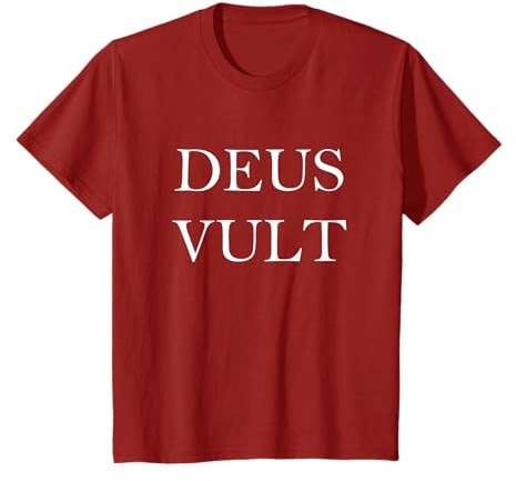 Deus Vult Text T-Shirt T-Shirt