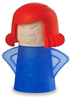 Angry Mama Microwave Cleaner, Easily Cleans in Minutes, Microwave Oven Steam Cleaner, Kitchen Cleaning Tools (Blue)