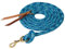 Weaver Leather Unisex-Erwachsene Cowboy-Leine mit Schnappverschluss, 1,6 cm x 3 m Blei, Marineblau/Königsblau/Türkis, 5/8 x 10'