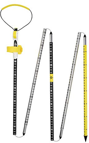 PIEPS Probe ALU 220 Sport Grau-Schwarz, Lawinensonde, Größe 220 cm - Farbe Black - Silver - Yellow