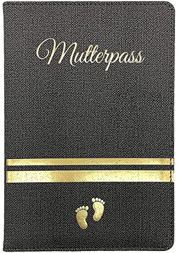 Leather Maternity Passport Case - Maternity Log Organiser with Many Pockets for Ultrasound Images - Maternity Passport Insurance Card - Gift for Pregnant Women