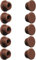 cyclingcolors 10x Abdeckkappen Kunststoff Blindbohrung Stopfen Blindstopfen Abdeckung Möbel (Ø6mm/Braun RAL 8007)