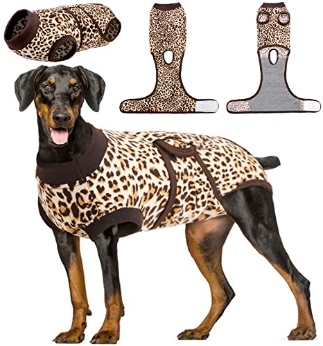 Kusser Anti-Wund Hundebody für Hündin und Rüde - Atmungsaktive Katzenbody Alternative mit E-Halsband nach Operation