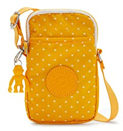 Kipling Tally Printed Crossbody Phone Bag Soft Dot Yellow