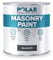 Polar Anthracite Masonry Paint - 500ml | Matt Finish | Multi-Purpose Interior & Exterior Emulsion Paint for Kitchen, Living Room, Garden, Walls, Ceilings, Brick, Concrete | Durable Performance