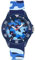Alienwork Kids Lernuhr Kinderuhr Jungen Mädchen Marineblau Silikon-Armband Camouflage blau Camouflage grün Kinder-Uhr Wasserdicht 5 ATM Zeit Lernen