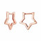 Qings Orecchini a Cerchio Stella per Donne Argento Sterling 925 Oro rosa Orecchini Piccoli a Cerchio Stella Orecchini Huggie per Ragazze