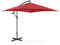 Uniprodo UNI_UMBRELLA_SQ250BO_N Parasol Déporté Bordeaux Rectangulaire 250 x 250 cm Protection UV/UPF 50+ Inclinable Polyesther Acier Grand parasol Parasol inclinable Parasol de jardin exterieur