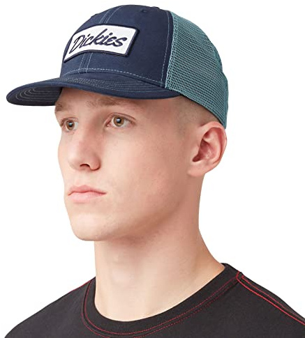 Dickies Herren Patch Logo Trucker Ink Navy/Porcelain (I2N) Snapback Hat, blau, Einheitsgröße