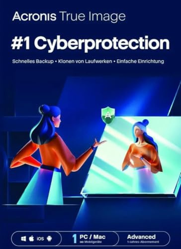 ACRONIS Protect Home Office Advanced - 1 Computer + 50 GB Cloud Storage - 1 Jahr Abonnement BOX (2022) - DE