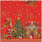 Wachstuch Tischdecke 110 x 140cm, Wachstischdecke abwaschbar, Wachstuchtischdecke wasserabweisend (Weihnachten 23b)