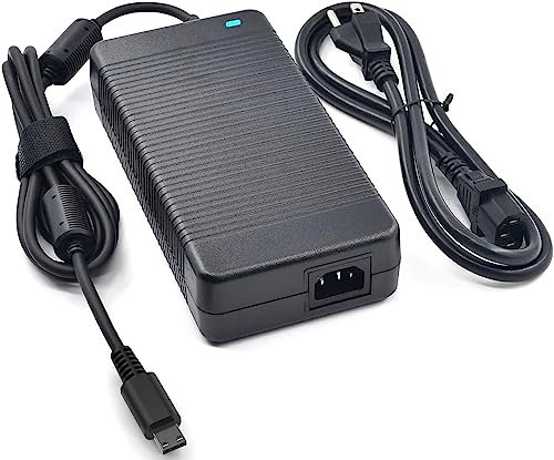 330W Charger for MSI Titan GT77 12UGS 12UHS, Titan GT77HX 13VH 13VI 13VH-046US 13VI-028US 13VI-042US 17.3 Gaming Laptop 19.5V 16.9A AC Power Supply Adapter Cord