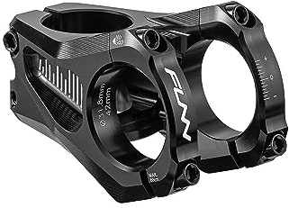 FUNN Equalizer Fahrrad-Vorbau ohne Anstieg - Länge 42mm Vorbau mit 31,8mm Lenkerklemmung, 0 Grad Legierungs-Vorbau für Mountainbike und BMX-Bike (Schwarz)