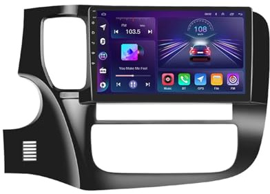 9 Zoll Android 12 HD Doppel DIN Radio Für Mitsubishi Outlander 3 2012-2018 Mit GPS Navigation Wireless Carplay Und Android Auto Unterstützt Bluetooths Mit Mirror Link Rückfahrkamera ( Color : S300 4+6
