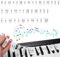 Klavier Keyboard Noten Aufkleber, Abnehmbare Klaviertastatur Notenetiketten, Klavier Noten Sticker, Klaviatur Schablone 88 Tasten mit Box, Keyboard Noten Silikon für Kinder Anfänger Klavier Lernen