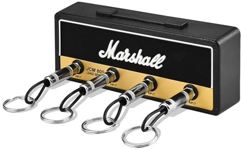 SIMDAO Guitar Hook Keychain, Key Holder, Wall Mounting Guitar Amp Key Hooks for Musician Lovers, JCM800 Keychain Including 4 Pieces Key Ring for Home Doorway Entryway Hallway Office