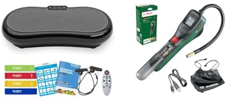 Bluefin Fitness Vibrationsplatte & Bosch Home and Garden Bosch elektrische Fahrradpumpe / Luftpumpe Mini Kompressor EasyPump (3