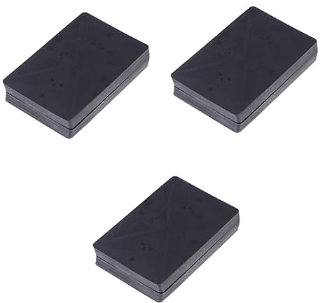 ibasenice 3St Kartenspielkarten Las Vegas Partyzubehör Brettspiel-Poker Pokerkarte aus Papier Decker Tally Spielkarten kreative Nachtpokerkarten Kartenspielen Skelett Partybedarf Metall