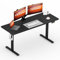 FitStand FQ1 160x60cm Electric Height Adjustable Standing Desk, Sit Stand Desk, Computer Desk With Hooks, Child Lock, Memory Function, Suitable For Office And Home - Black