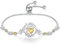 FANCIME Lebensbaum Citrin Armband für Damen 925 Sterling Silber Baum des Lebens Citrin Anhänger Armband Schmuck Geschenke für Damen Frauen Mädchen