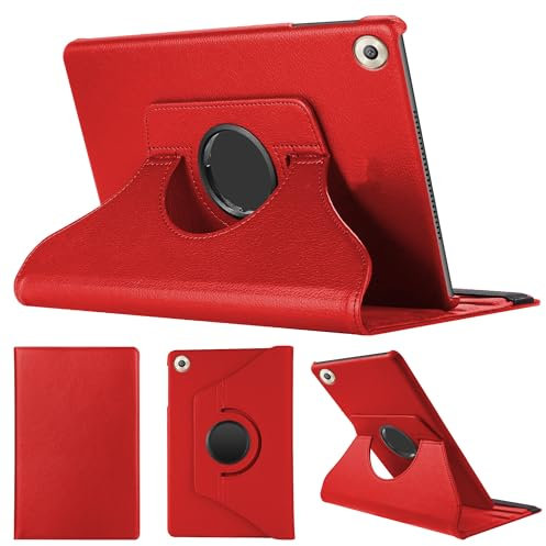 SWEIMEN Étui Rotatif pour Huawei MediaPad M5 8.4 Tablette Housse de Protection avec Réveil Automatique Rotation Coque