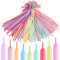 AMZSKU 100 Stück Magic Modellierballons Luftballons, Modellierung Ballons Kit,Tierballons Mehrfarbenballons,Luftballon Bunt Deko für Hochzeit Geburtstage Partys