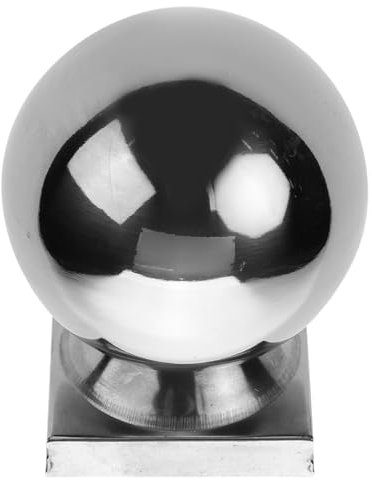 NihaoWXM Treppengeländer Handlauf Kugeln Ersatz Geländer Endstücke Dekorative Edelstahl Pfosten Abdeckung Dekoration Pfostenkappen(8.50X5.00X5.00CM)