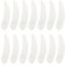 Molain 100Pcs Cosmetic Spatulas, Mini White Plastic Beauty Face Cream Eye Cream Scraper Cosmetic Spatula for Mixing and Sampling