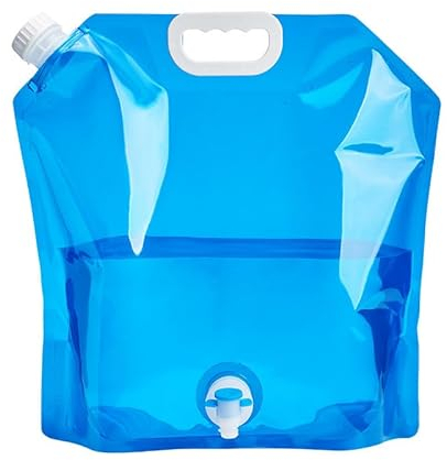 Bidon à eau pliable 5 L- Avec robinet d'eau potable avec poignée de transport - Réutilisable pour le camping, la randonnée, les pique-niques bidon eau jerrican eau bidon 5l bidon etanche kayak