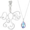 BENECREAT 925 Sterling Silber unregelmäßige Klaue Anhänger, hohle Anhänger Basis, Cabochon Einstellung passen verschiedene Formen Edelstein, handgefertigte Anhänger für DIY-Schmuck machen