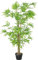 Outsunny Bambou Artificiel Hauteur 1,5 m 644 Feuilles denses réalistes Pot Inclus Noir avec Lichen Vert