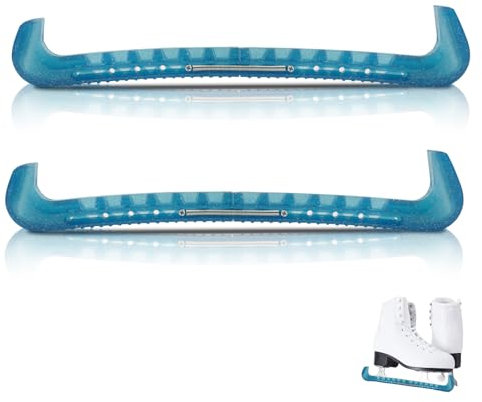 Jwthee Schlittschuhschoner, weich, verstellbar, schützend, für Hockeyschlittschuhe, rutschfeste Kufenschoner für Eishockey und Schlittschuhlaufen