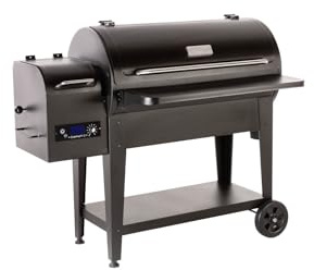 GEDA Grill Pelletsmoker 'Odin' 80°C - 265°C, Pelletgrill mit Direkt Feuer, Räucherofen inkl. Fleischsonde, ausklappbare Ablage, Smoker elektrisch ('ODIN95', digitale Steuerung)