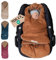 ULLENBOOM Einschlagdecke Babyschale, 100% OEKO-TEX Materialien, Cord Cognac (Made in EU) - Babydecke für Kindersitz oder Kinderwagen, kuschelige Decke für Babys, Ideal für Herbst und Winter