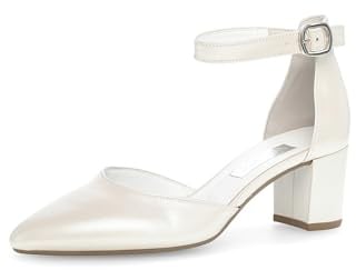 Gabor Damen Klassische Pumps, Frauen Absatzschuhe,hochhackige Schuhe,stoeckelschuhe,Ausgehschuhe,Abendschuhe,Court Shoes,Off-White,42 EU / 8 UK