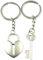 WKRTDY 2 pcs Porte Clef Coeur, Porte Clé Amoureux, Cadeau Couple Amoureux, Cadeau Amoureux, Cadeau Amoureux Pour Femme, Porte Clef Amoureux, Cadeau Meilleure Amie, Cadeau Amoureux Noël