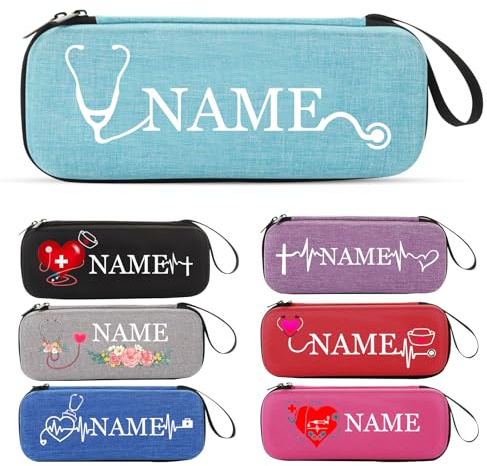 Personalisierte Stethoskop-Tasche mit Namen für Arzt Krankenschwester | Stethoskop-Taschen,Robuste und leichte mit Netzfächern,Geschenk für Ärzte, Krankenpfleger und Medizinstudenten