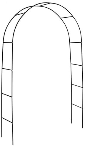 Garden Arch Metal Frame for Climbing Plants and Roses, Indoor Outdoor Wedding Decorations, Steel Construction