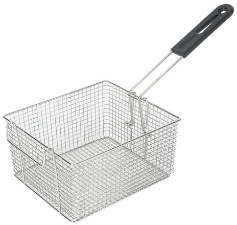 LVUNZJCA Colino Schiumarola Rete for Patatine Fritte Cestello Quadrato in Acciaio Inox per Cucina