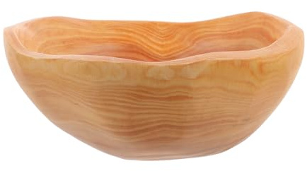 Irregular Decorative Wooden Bowl for Fruits and Snacks Solid Wood Serving Tray Slip Resistant Design Ample Space for Food Storage Unique Natural Wood Grain for Kitchen Display
