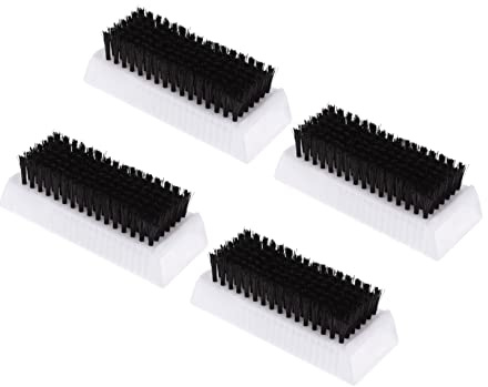 4 Stück Reinigungsbürste für Hände und Nagelränder, Weiß, ABS