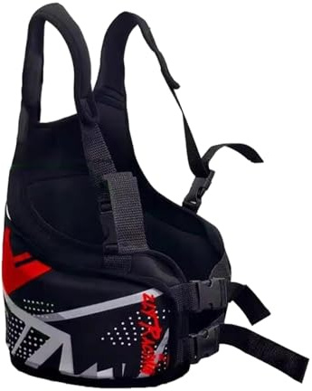 LeeQinersw Karting Rib Protector Go Kart Brustschutz Erwachsene Verstellbares Rippenprotektor Ergonomisch Komfortabel Polyester für Männer Frauen Freizeit, Rot