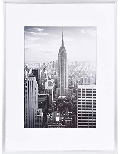 Henzo Bilderrahmen Manhattan - Aluminium - Bildformat 30x40 cm - Silber