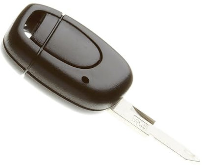 Jongo® Coque de Clé 1 Bouton Compatible Renault Clio 2, Kangoo, Twingo | Boîtier Télécommande Plip avec Lame Vierge NE73 – Remplacement Coque Clé Auto Sans Électronique