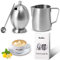 KSENDALO 12oz Stainless Steel Milk Jug and Sugar Bowl Set Ideal for Coffee, Latte, Tea and Froth