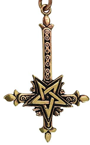 Kiss of Leather Kreuz Anhänger aus Bronze Nr. 120