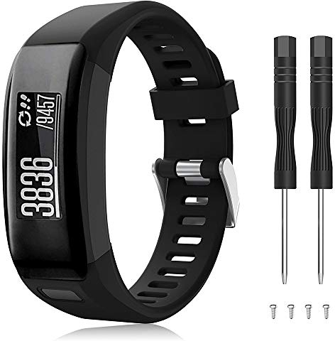 TOPsic Garmin Vivosmart HR Armband, Zubehör Verstellbares Weiches Silikon Bracelet Sport Armband Entwickelt für Garmin Vivosmart HR Smart Watch (Z)