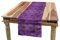 ABAKUHAUS Jahrgang Tischläufer, Rococo Damast-lila, Esszimmer Küche Rechteckiger Dekorativer Tischläufer, 40 x 225 cm, Dunkelviolett Violett