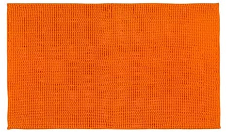 Gözze - Anti-Rutsch-Badematte, Superweich, 100% Mikrofaser, 60 x 100 cm - Orange